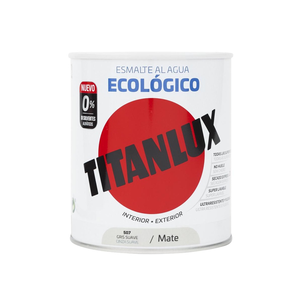 Titanlux Ecológico Cinza Suave Mate   - 750ml 