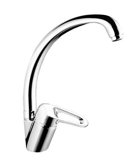 Torneira  Monocomando Lava Loiça Bica Alta Ecomix Cromado