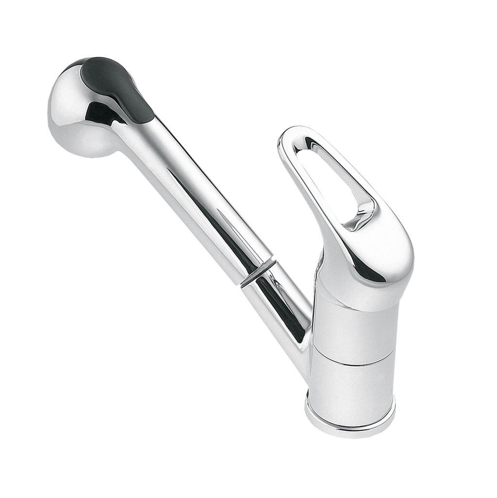 Torneira  Monocomando Lava loiça Ecomix com Chuveiro Cromada 