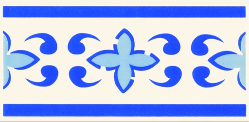 [410729375151002] Faixa Flora Azul FCT100 - 7,5x15 