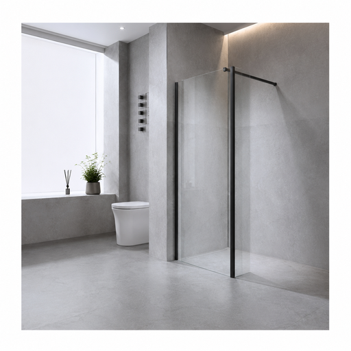 [87809298232601] Painel de duche Delice 80x200 Preto  