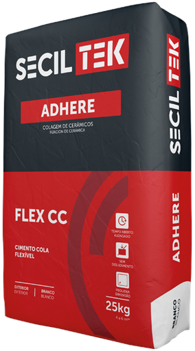 [9730134AL4650] SecilTek ADHERE Flex CC Cinza 25Kg