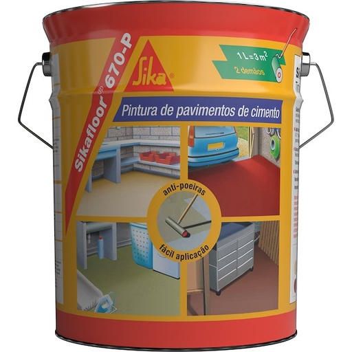 [B61500026110] Sikafloor®-670 P - RAL7032 Cinzento Sílex  - 5 LT 