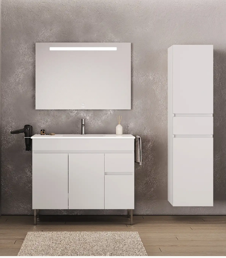 [66552200615712 | 665605506552561] MÓVEL PRIRIS 100 BRANCO  - BANHOAZIS