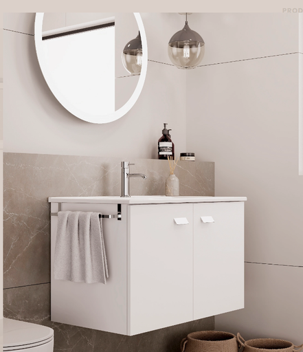 [665521820000992 |66560550655276] MÓVEL SUSP LOFT 60 BRANCO Prof.35cms