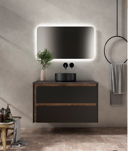 [MOVEL SUSP LUME PRETO ROBLE 100] MÓVEL SUSPENSO LUME PRETO ROBLE 100  - EXBANO