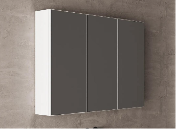 [66552025062350] Espelho Camerino Tecno 100x70 3portas  Branco 