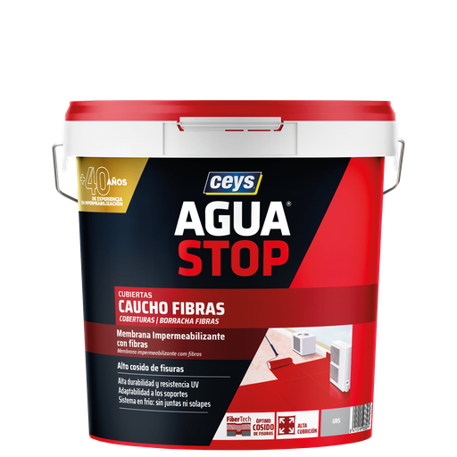 [CEYS1006903308] Aguastop Acrílico com Fibra Branco - 20Kg 