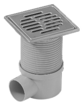 [B6669025001250] Ralo Sifonado 11x11cm com Saída Lateral | TER07-1340   