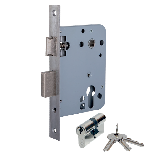 [GLOBALLOCK453725G60I] Fechadura com Cilindro Inox 725x60 mm | 725G60I 