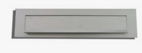 [GLOBALLOCK45830BRA] Frente de Porta de Cartas em Alumínio Branco | 30BR A 