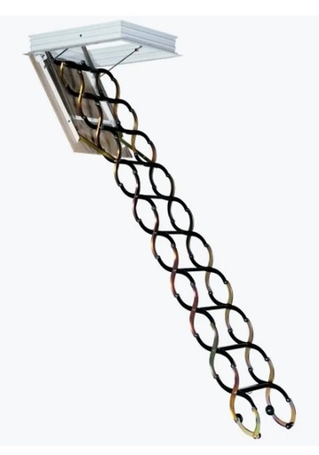 [B6669005002800] Escada de Sótão em Madeira 70x120c | Ref. SCA01-590/7- DAKOTA