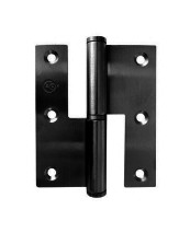 [GLOBALLOCK45147590ZPTD] Dobradiça de Balanço 475x3,5mm Direita Preta Texturizada | Ref. 47590ZPTD- GLOBALLOCK