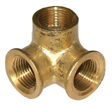 [B9903210009075] Joelho Latão 3 Vias 1/2 | Ref. 0605.0003 - P&F MB