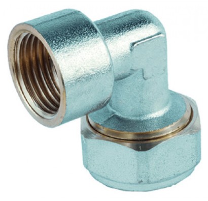 [B9900709040505] Joelho fêmea 20 mm x 3/4'' niquelada aperto para multicamada  | Ref. MW0904.0505  - MEBRA