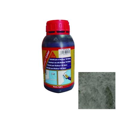 [B615000223219] Sikadecor Tinta decorativa cor prata 0,5 LT | Ref. 446740