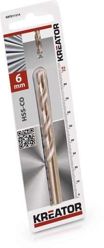 [KRT011514] Broca de CobaltoDiâmetro 6mm, comprimento 93mm. | Ref. KRT011514