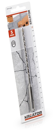 [KRT010906] Broca SDS Plus  Diâmetro 5mm, comprimento 160mm. | Ref. KRT010906