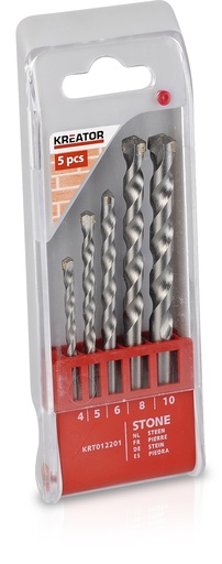 [KRT012201] Jogo 5 Brocas Pedra | Ref. KRT012201