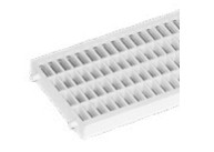 [B6669008051750] Grelha plástica em polipropileno branco, anti-taco, modelo 130.| Ref. 1351B
