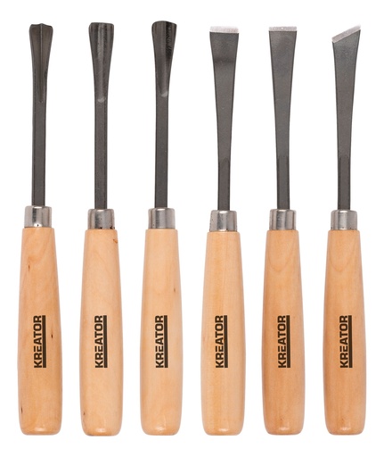 [KRT452003] Conjunto com 6 formões 150mm 6 Uni | Ref. krt452003