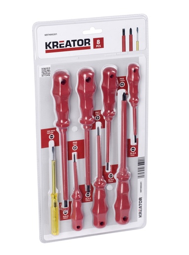 [KRT400201] Jogo 8 Chaves VDE SL/PH | Ref. KRT400201