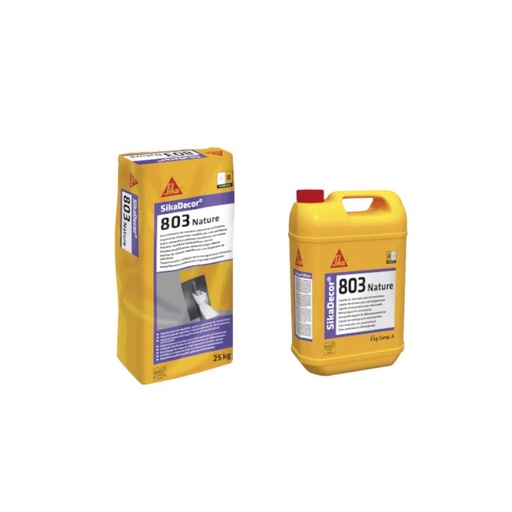 [B61500022380] Sikadecor-803 Nature Reg Branco (A+B) 30 Kg | Ref. 468001