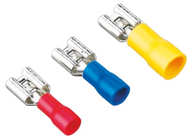 [10191210090185] Terminal eletrico   Plano Femea Macfer 2,5mm (100Peças)