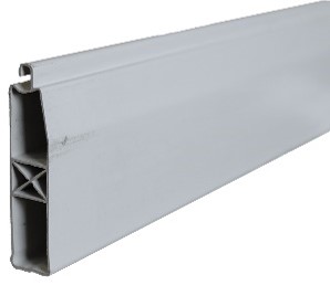 [960090926GLT4520B] Regua Terminal em Aluminio  Branco 2MT | Ref. GLT4520A