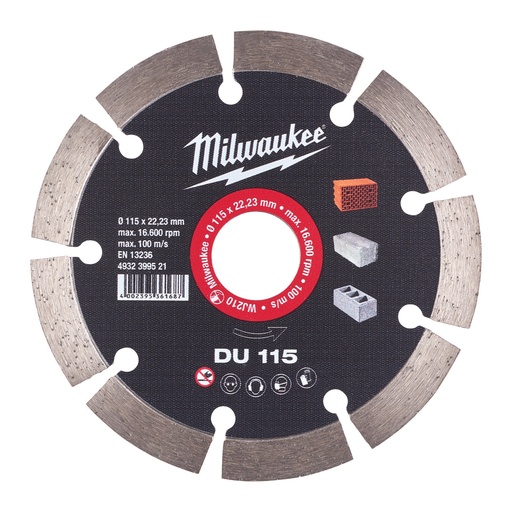 [87212744932399521] Disco diamante Geral Obra DU 115mm | Ref. 4932399521