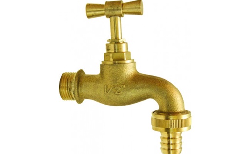 [B9908410002660] Torneira com junção em  latão 1"x1/4  | Ref. 07130016