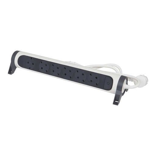 [926121694533] Bloco 6x2P+T rotativo branco 1,5 metros | Ref. 694533