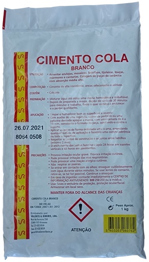 [8906076] Cimento Cola brancoanco 1 KG  | Ref.6076