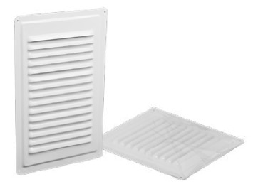 [B6669008151700] Grelha de Ventilação Fixa Pintada Branca  18x32| Ref. 6638