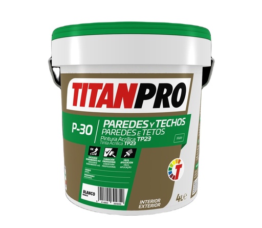 [#TIT1044N30C20004] Base P30 interior neutra 4 litros | Ref. N30C20004