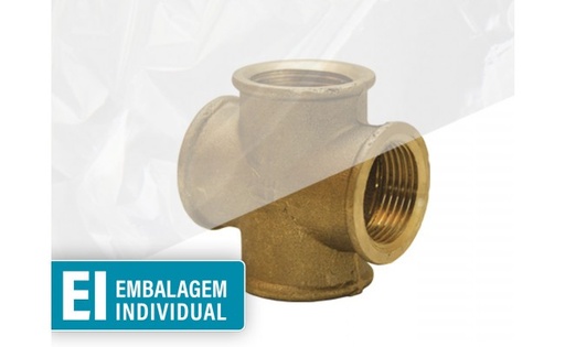 [B9903210005525] Cruzeta em  Latão 1" | Ref. 0629.0005