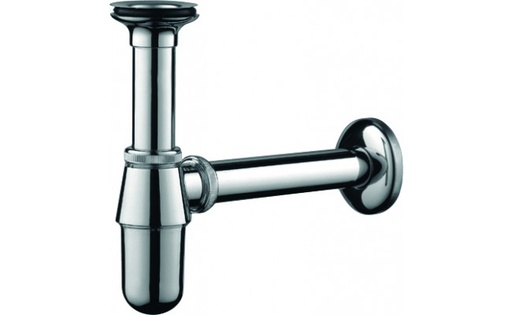 [B9903210017519] Sifão tipo garrafa cromado 1 1/4 , com tubo | Ref. MB 0150.0126