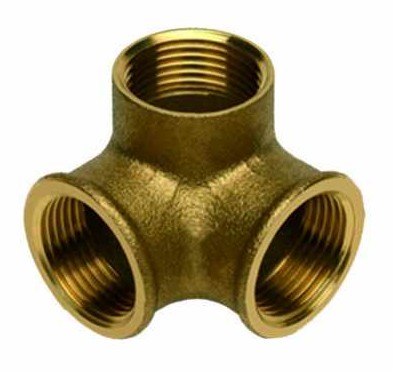 [B9903210009074] Joelho em latão de três vias 1 polegada | Ref. MB 0605.0005