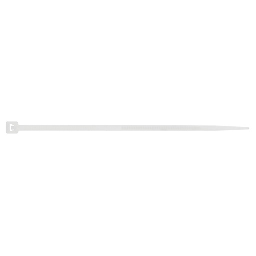 [#IND15CKBB25200] Abraçadeira serrilhada branca  2,5 × 200 mm | Ref. CKBB25200
