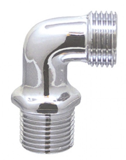 [B9903210005644] Curva Cromada Macho/Macho 1/2" × 1/2" | Ref. 0136.1100 - P&F MB