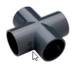 [1087506864] Cruzeta 50 PVC Colar 506864 | Ref. 506864 -  CUDELL