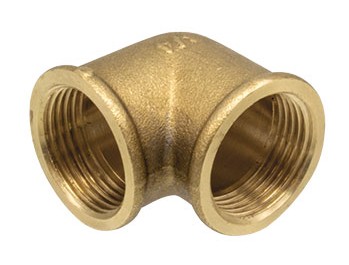 [B9903210009077] Joelho de  Latão F/F  1" | Ref. 0600.0005 - P&F MB