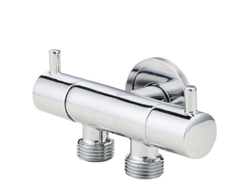 [B9908415090117] Torneira de esquadria dupla 1/2x1/2x1/2  | Ref. 6012.0600- MEBRA