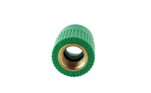 [B99032SP22022287] União Fêmea Roscada PPR Verde 20 x 1/2" 