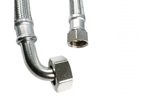 [B9903210014119] Ligação flexivel em Aço com Curva F 3/4x3/4 - 25 cm  | Ref. 3/4x3/4 -  P&F MB