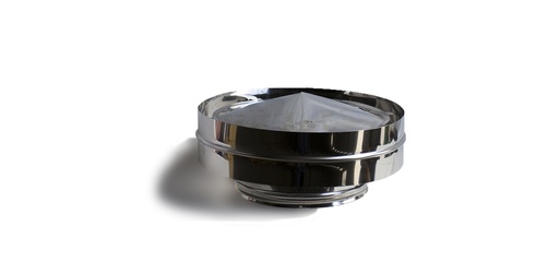 [96106340147500] Chapeu  de  Inox com Aba Duplo Isolado D100-150 | - PORTOFLEX