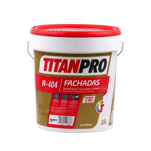 [#TIT103110502455] Tinta 100% Acrilica R-404 15Lt Branco  | Ref. O44000015- TITAN