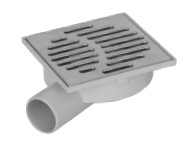 [B6669025001560] Ralo sifonado rebaixado ABS/aço inoxidável 15x15I | Ref. TER07-1342 - DAKOTA