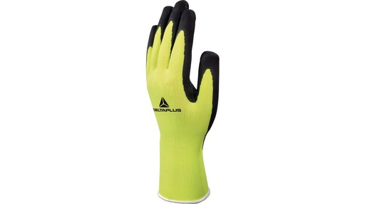 [#DPL12940969520] Luvas Poliester Amarelo Latex Negro 9 | VV73309 