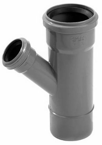 [B46468200002700] Forquilha de redução em PVC para esgoto 110 × 40 | Ref.2057009 –F&F